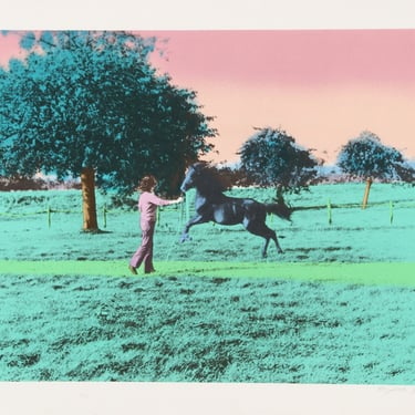 Flying Horse by Elizabeth Lennard, Lithograph 
