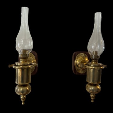 #Brass Sconce Pair