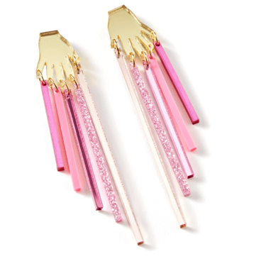 Pink Spectrum Earrings By Sarah Stieber