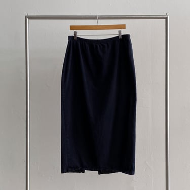 Black Long Cotton Skirt