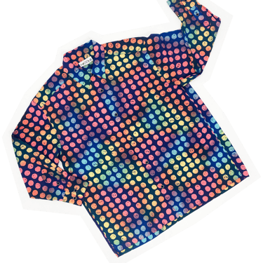 Matsuda Nicole 90s colorful dot print shirt