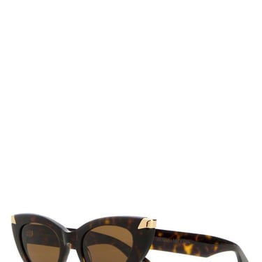 Alexander Mcqueen Woman Black Acetate Punk Rivet Sunglasses