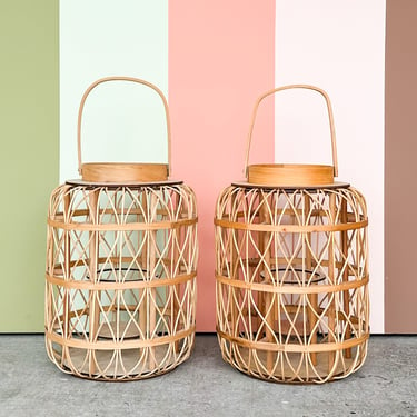 Pair of Medium Amanda Lindroth Lanterns