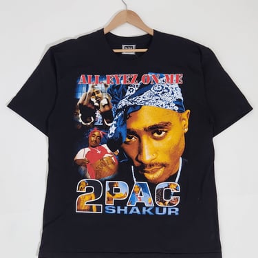 Vintage 1990s Bootleg TUPAC RAP T-Shirt Sz. 2XL