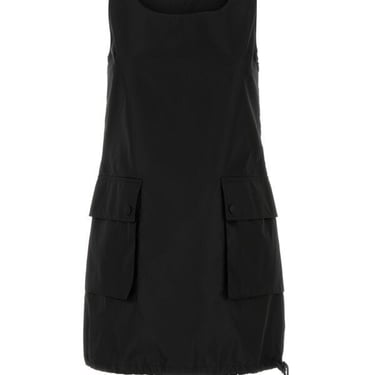 Prada Women Black Re-Nylon Mini Dress