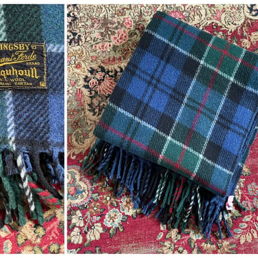 Authentic 1950’s Slingsby Brant Forde Coloquhoun tartan blanket | vintage ‘50s woolen blanket, gorgeous condition 