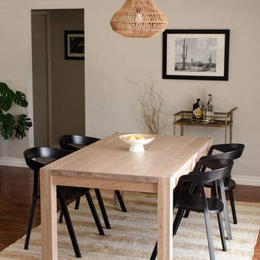 CUSTOM QUOTE - Solid White Parsons Style Dining Table, Scandinavian Inspired, Made to Order (Do NOT buy this listing!) 