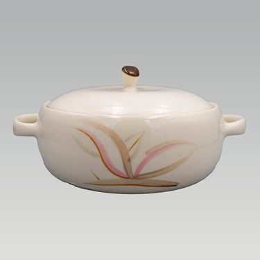 Winfield Dragon Flower 3 Qt Covered Casserole | Vintage California Pottery Mid Century Modern Dinnerware Fine China 