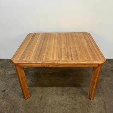 1980s Oak Dining Table with leaves 