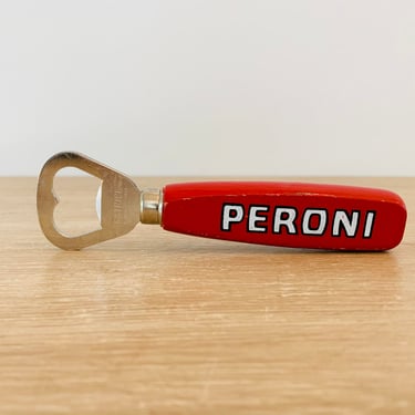 Vintage Peroni Wooden Handle Bottle Opener 
