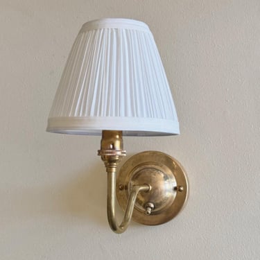 Sconce with Switch • The Matilda Sconce • Vintage English Brass Sconce 