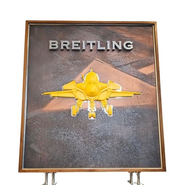 Large Breitling Retail Store Display Advertising Sign 