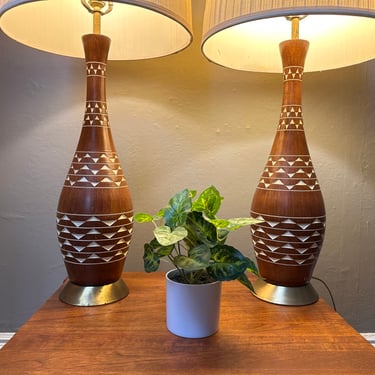 Pair of 1959 Fortune Ceramics Table Lamps