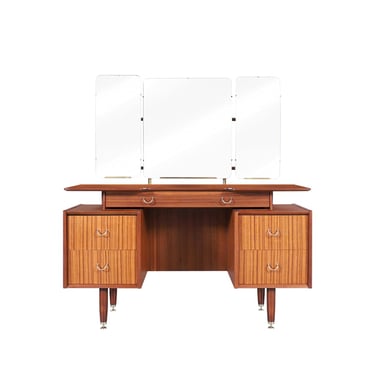 Mid-Century African Mahogany Vanity or Desk by Donald Gomme for G-Plan