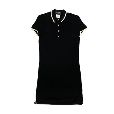 Chanel Black Collared Dress