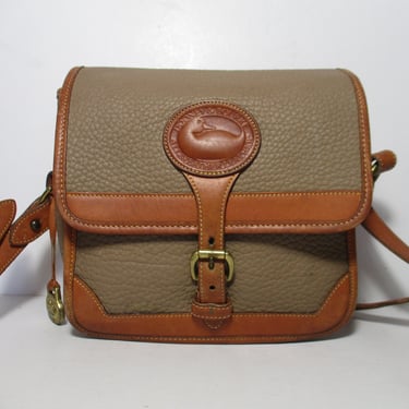 DOONEY AND BOURKE BLACK/TAN VINTAGE ALL WEATHER 2 TONE LEATHER