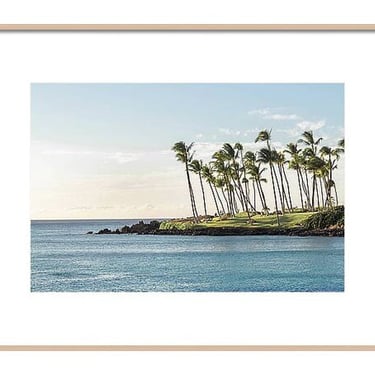 Hawaii Photography, Travel Photography, Hawaiian Print, Hawaiian Beach Wall Art, Big Island Lava Beach, Palm Tree Print, Hawaiian Coast Art 