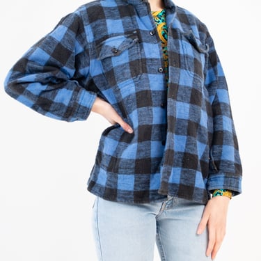 Palermo Flannel Mac Jacket Button Up Size Medium