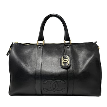 Chanel Black Caviar Carry On Bag
