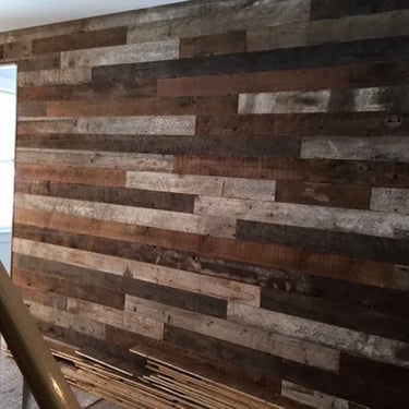 Rustic Reclaimed White Pine Skin Wall Covering