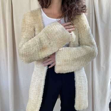 60s shaggy made in Italy cardigan 