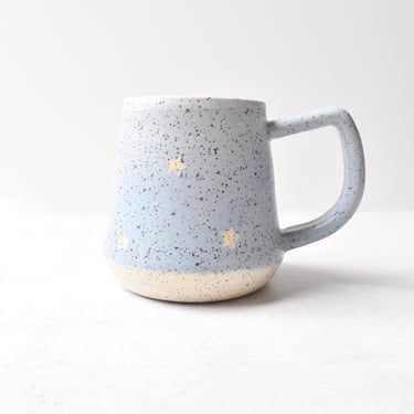 Blue Stars Ceramic Mug - 16oz Handcrafted Beauty 