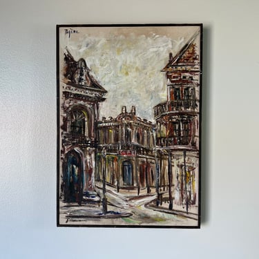 Vintage French Quarter Painting by the Listed Artist Kirby Rogere 