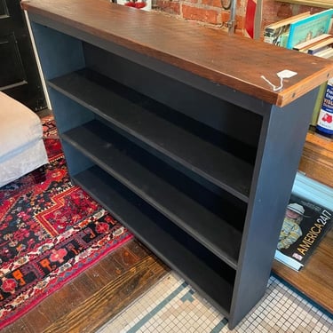 Reclaimed wood bookcase, 45.5x9x36” 