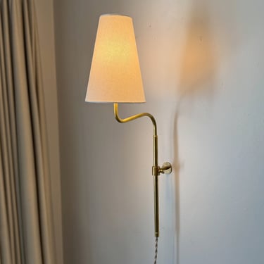 Plug in wall sconce • The Willow Wall Lamp • Solid Brass Classic Wall Sconce 