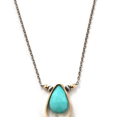 J&I Jewelry | Turquoise + 14kg Filled Necklace