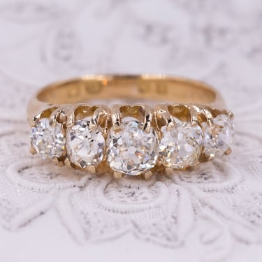 Antique Five Diamond Band