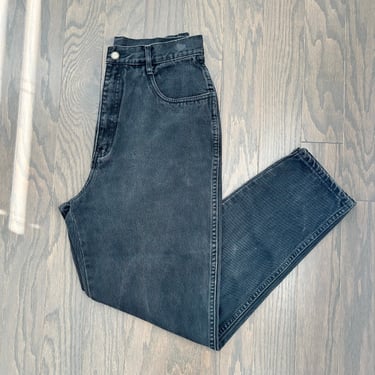 90s Mom Jeans | Vintage Bill Blass High Waist Jeans | 90s Black Denim Jeans | Size 12 Large 