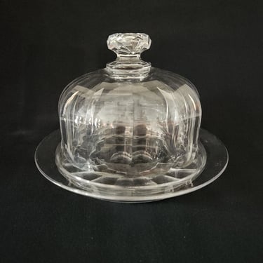 Blown Glass Cloche Dish and Underplate