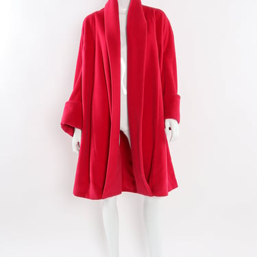 1980s Angora Wool Swing Coat