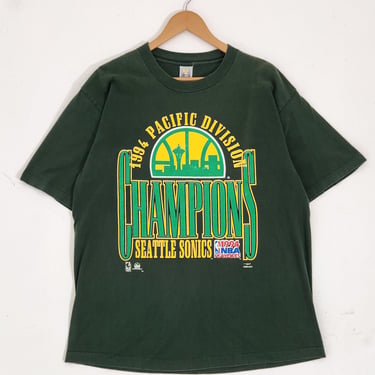 Vintage 1990s NBA Seattle SuperSonics 1994 Pacific Division Champions Sz. XL