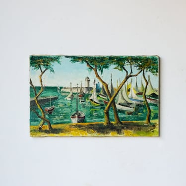 Le Port de Sanary Landscape Oil Painting