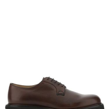 Church's Men Chocolate Leather Shannon Lace-Up Shoes