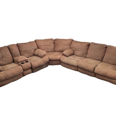 Rustic C-Shaped Sectional