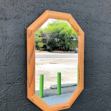 Wooden Oak Wall Mirror