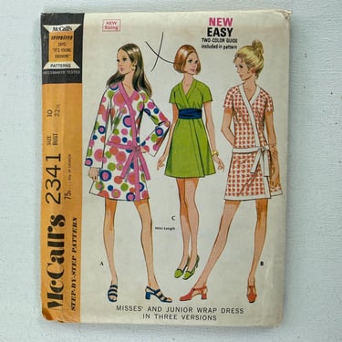 70's Vintage McCall's 2314, Size 10, Bust 32.5
