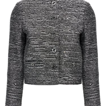 Gucci Women Lamé Tweed Short Jacket