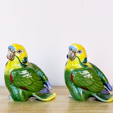 Lynn Chase Parrot Salt and Pepper Set