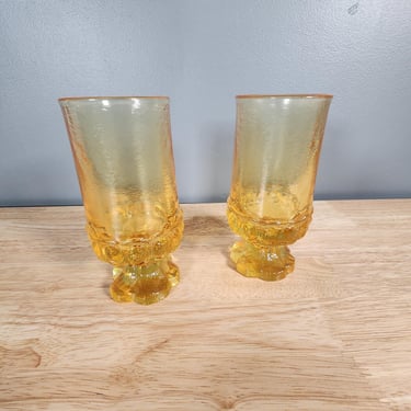 Set of 2 Tiffin Franciscan Madeira Goblet Drinking Glasses 