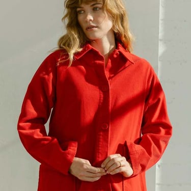 Carleen Constance Jacket - Red Corduroy