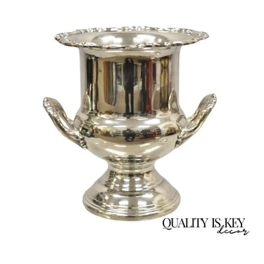 Silver Plated Trophy Cup Victorian Style Champagne Chiller Wine Ice Bucket