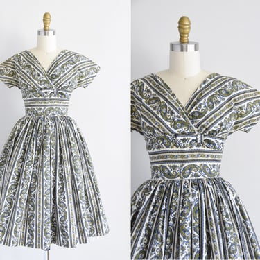 1950s Paisley Paradise  dress 