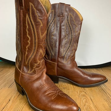 Men’s Brown Justin Boots Size 10-1/2 EE 