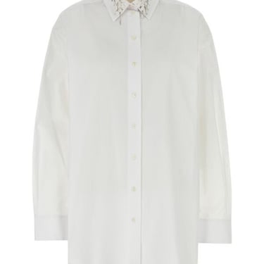 Givenchy Women White Poplin Oversize Shirt