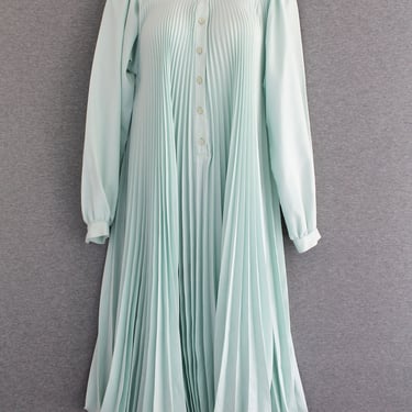 1990's - S. Howard Hirsh - Mint - Pleated - Trapeze Dress - Marked size 8 