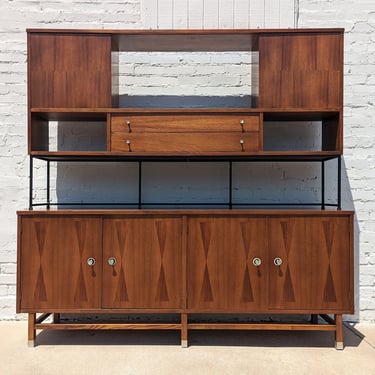 Mid Century Modern Walnut Cabinet by Stanley 